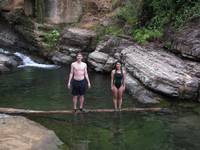 Andrew and Becky preparing for a birling match. (Category:  Travel)