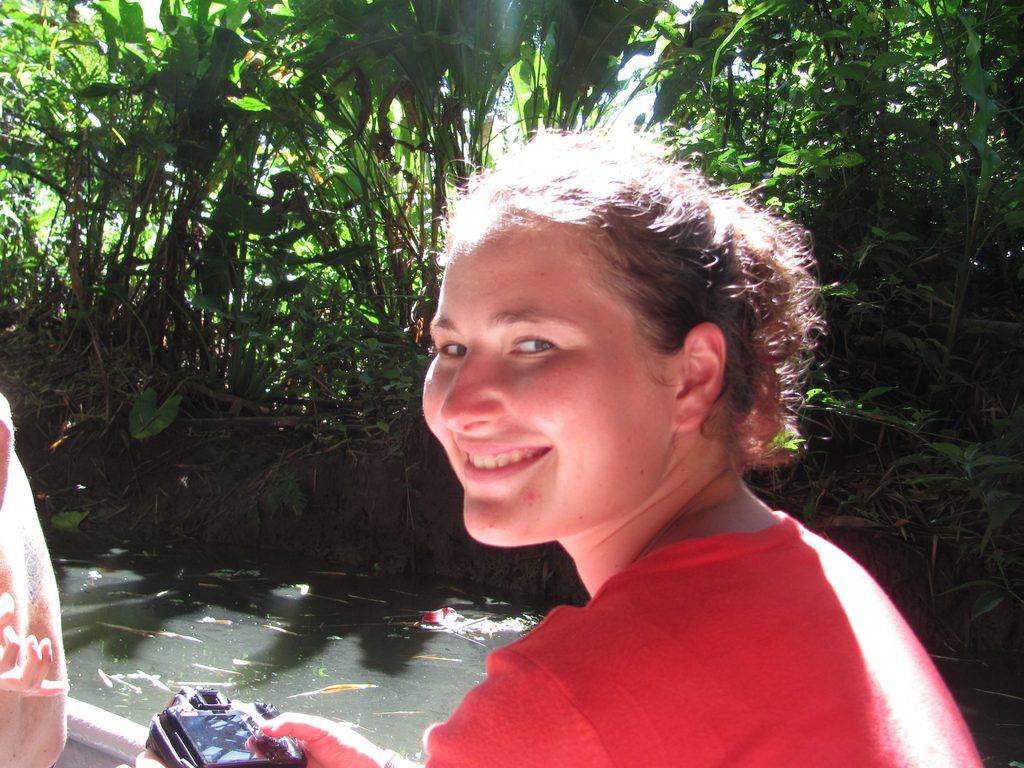 Lea on the boat tour. (Category:  Travel)