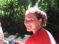 Lea on the boat tour. (Category:  Travel)