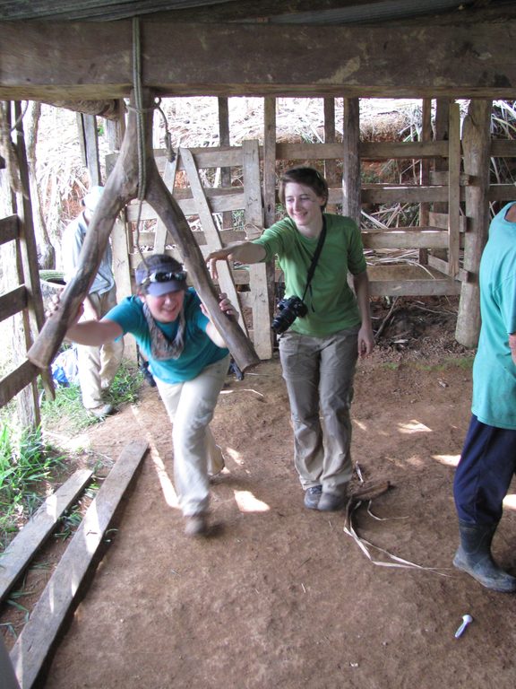 Tara grinding sugar cane. (Category:  Travel)