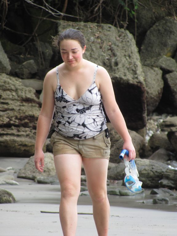 Tara after snorkeling. (Category:  Travel)