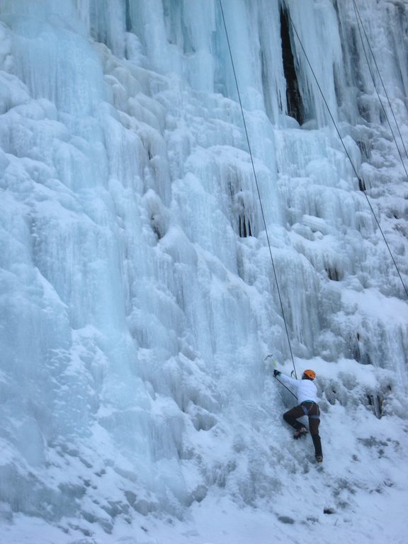 Cat on Salmon Runs. (Category:  Ice Climbing)