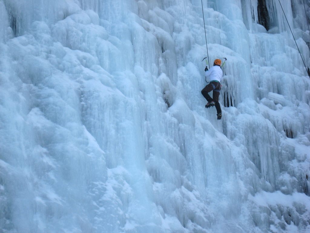 Cat on Salmon Runs. (Category:  Ice Climbing)