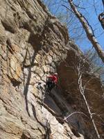 Me leading A Brief History of Climb. (Category:  Rock Climbing)