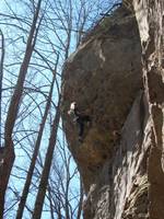 Not to kill the suspense or anything, but Amy is going to send this climb. (Category:  Rock Climbing)