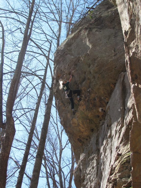 Our beta diverges a bit. (Category:  Rock Climbing)