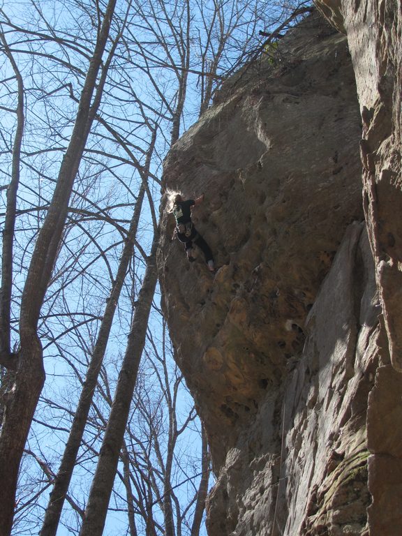 Our beta diverges a bit. (Category:  Rock Climbing)