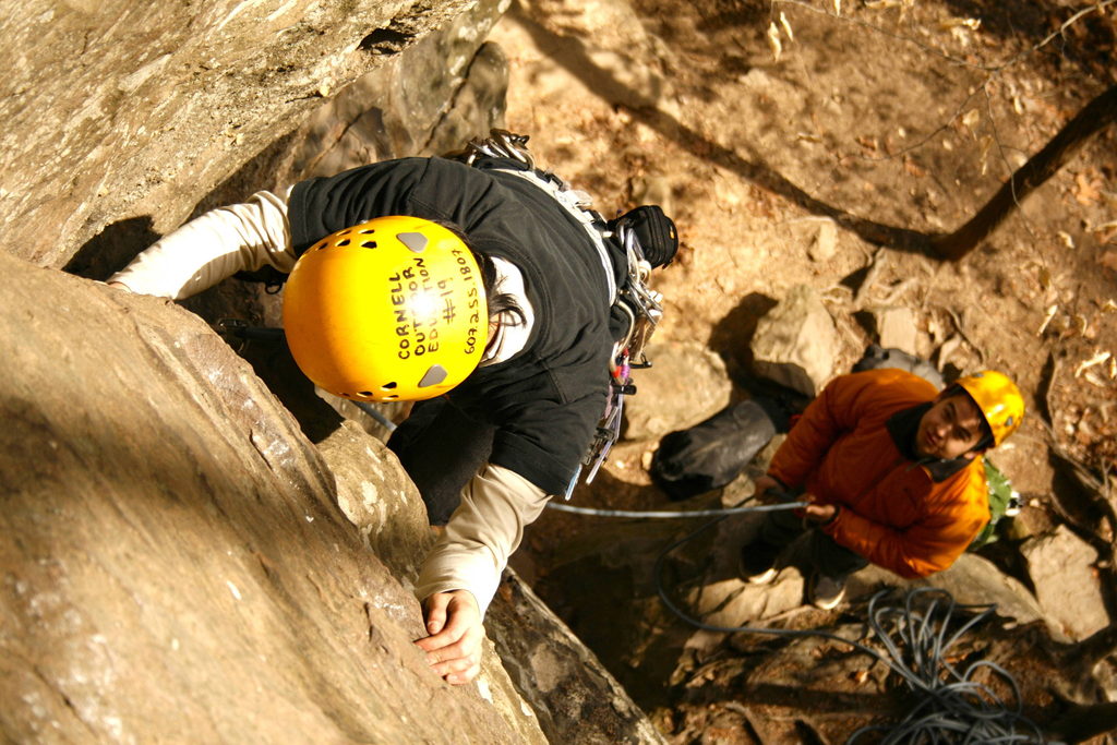 Laura belayed by Sam... oops... Ian. (Category:  Rock Climbing)