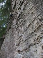 Amy on Gettin Lucky In Kentucky. (Category:  Rock Climbing)