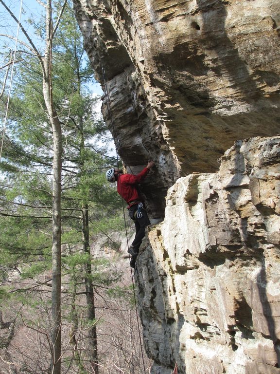 I climbed the start of Burning Bush. (Category:  Rock Climbing)