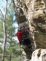 I climbed the start of Burning Bush. (Category:  Rock Climbing)