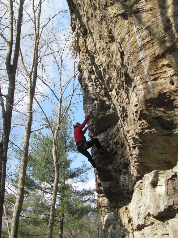 I climbed the start of Burning Bush. (Category:  Rock Climbing)