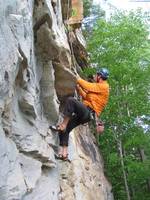 Yamin climbing. (Category:  Rock Climbing)