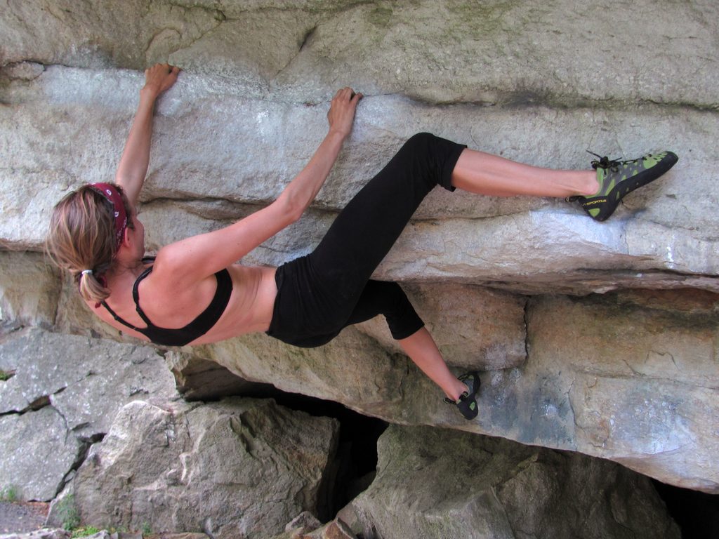 Photo shoot on the Andrew boulder (Category:  Rock Climbing)