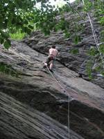 Yamin climbing Armed and Dangerous. (Category:  Rock Climbing)