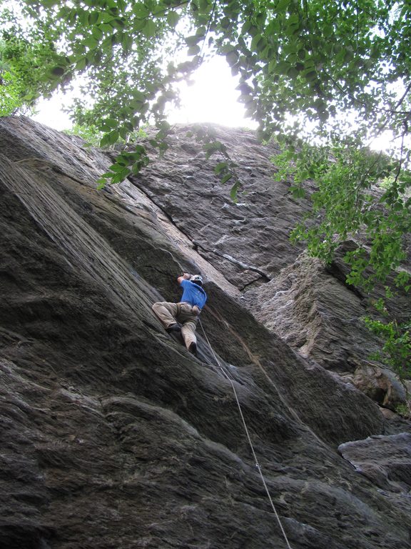 Me climbing Armed and Dangerous. (Category:  Rock Climbing)