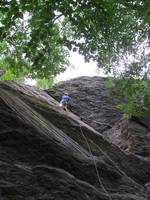 Me climbing Armed and Dangerous. (Category:  Rock Climbing)