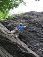 Me climbing Armed and Dangerous. (Category:  Rock Climbing)