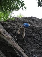 Me climbing Armed and Dangerous. (Category:  Rock Climbing)