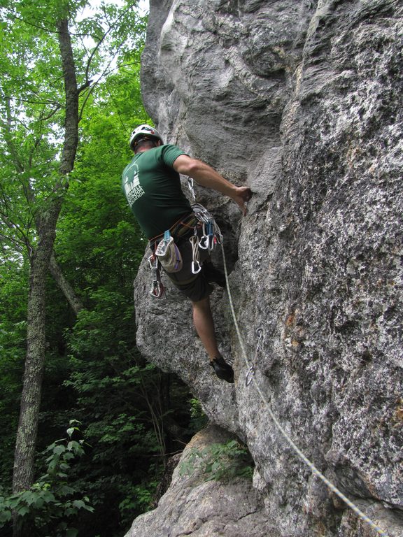 Me leading Niceland (Category:  Rock Climbing)