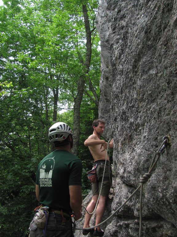 Yamin leading Swedish Girls. (Category:  Rock Climbing)