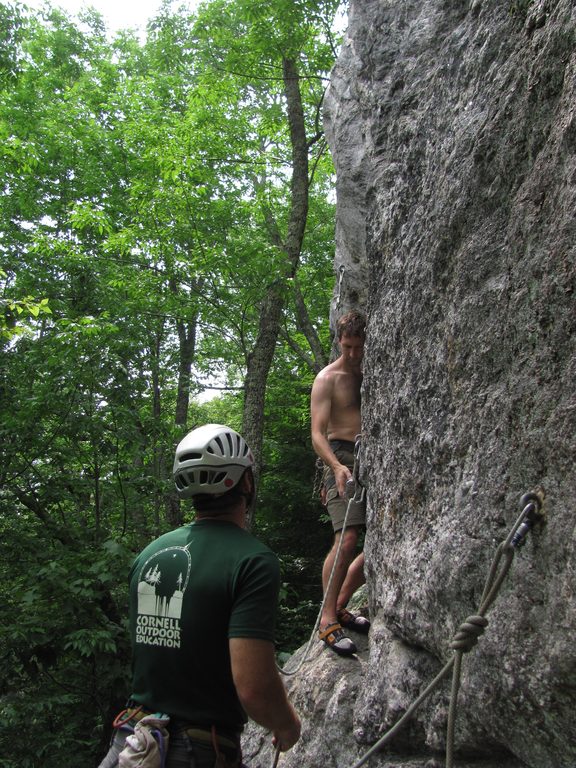 Yamin leading Swedish Girls. (Category:  Rock Climbing)