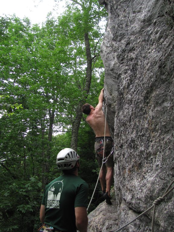 Yamin leading Swedish Girls. (Category:  Rock Climbing)