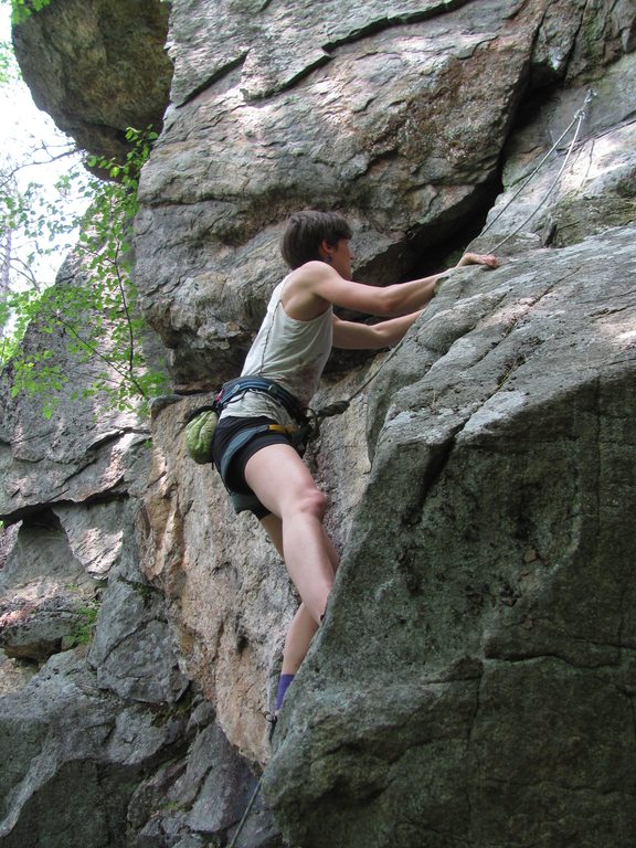 Anna on Fucking the Dog. (Category:  Rock Climbing)