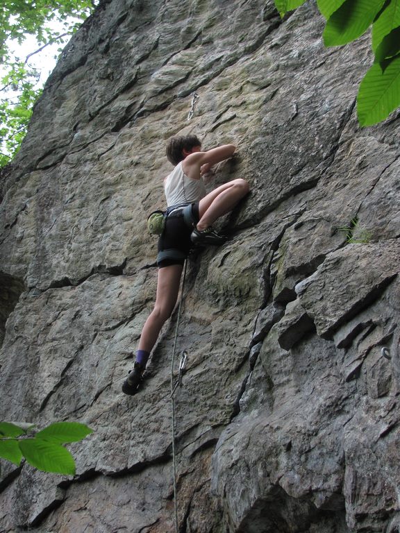 Anna on Fucking the Dog. (Category:  Rock Climbing)