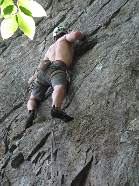 Me on Big Angler. (Category:  Rock Climbing)