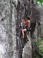 Anna on Waimea. (Category:  Rock Climbing)