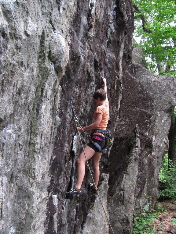 Anna on Waimea. (Category:  Rock Climbing)