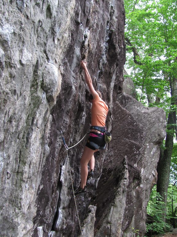 Anna on Waimea. (Category:  Rock Climbing)