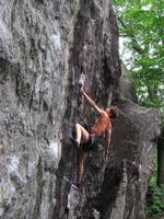 Anna on Waimea. (Category:  Rock Climbing)