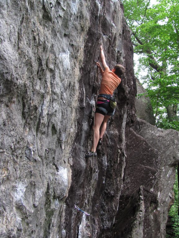 Anna on Waimea. (Category:  Rock Climbing)