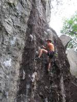 Anna on Waimea. (Category:  Rock Climbing)