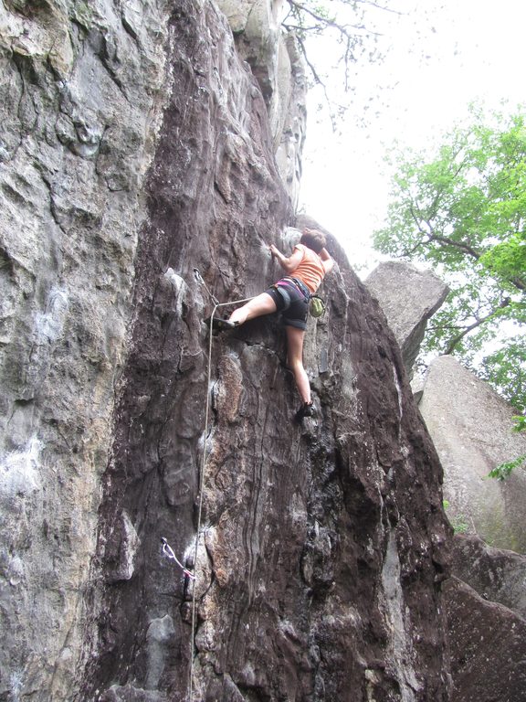 Anna on Waimea. (Category:  Rock Climbing)