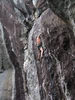 Anna on Waimea. (Category:  Rock Climbing)