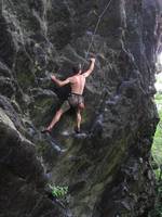 Yamin on Noodle. (Category:  Rock Climbing)