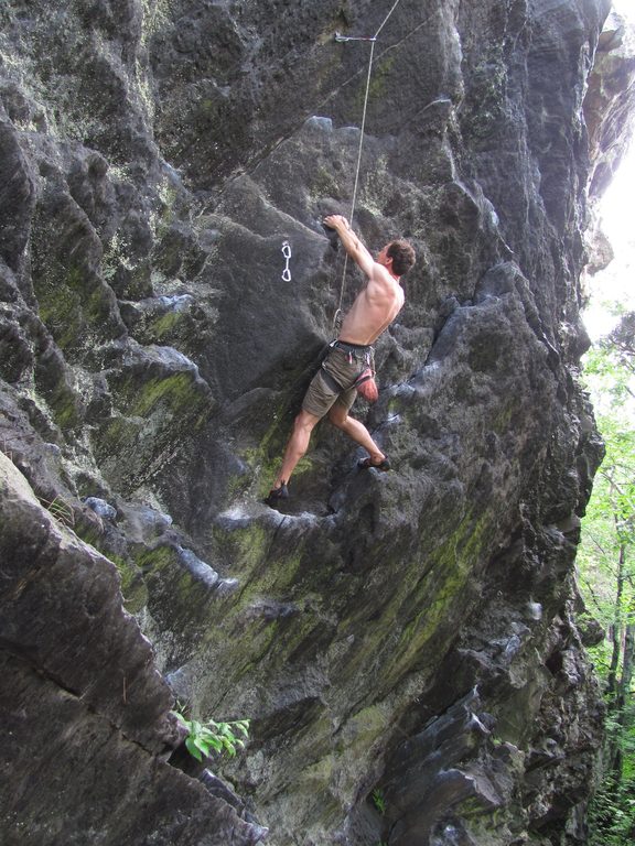 Yamin on Noodle. (Category:  Rock Climbing)