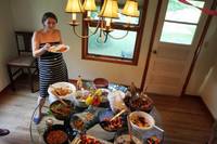 Lots of food. (Category:  Party)