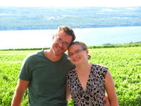Me and Katie with Seneca Lake in the background. (Category:  Paddling)