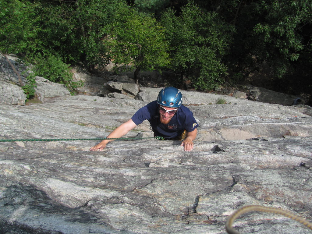 Devin following Arrow Instantly. (Category:  Rock Climbing)