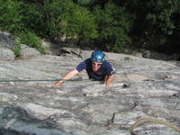 Devin following Arrow Instantly. (Category:  Rock Climbing)