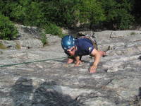 Devin following Arrow Instantly. (Category:  Rock Climbing)