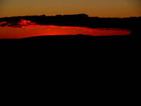 Sunset at the 44/55 overlook while driving home. (Category:  Rock Climbing)