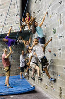 My whole family at the Lindseth Climbing Wall! (Category:  Family)