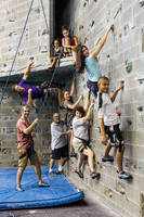 My whole family at the Lindseth Climbing Wall! (Category:  Family)