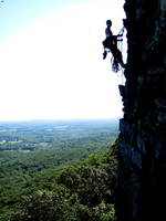 We rappelled down Madame Gs and I got great shots of some random climber at the semi-hanging belay. (Category:  Rock Climbing)