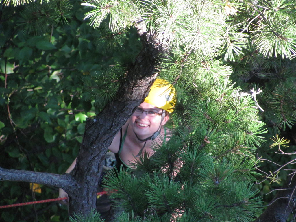 Katie coming up RMC. (Category:  Rock Climbing)